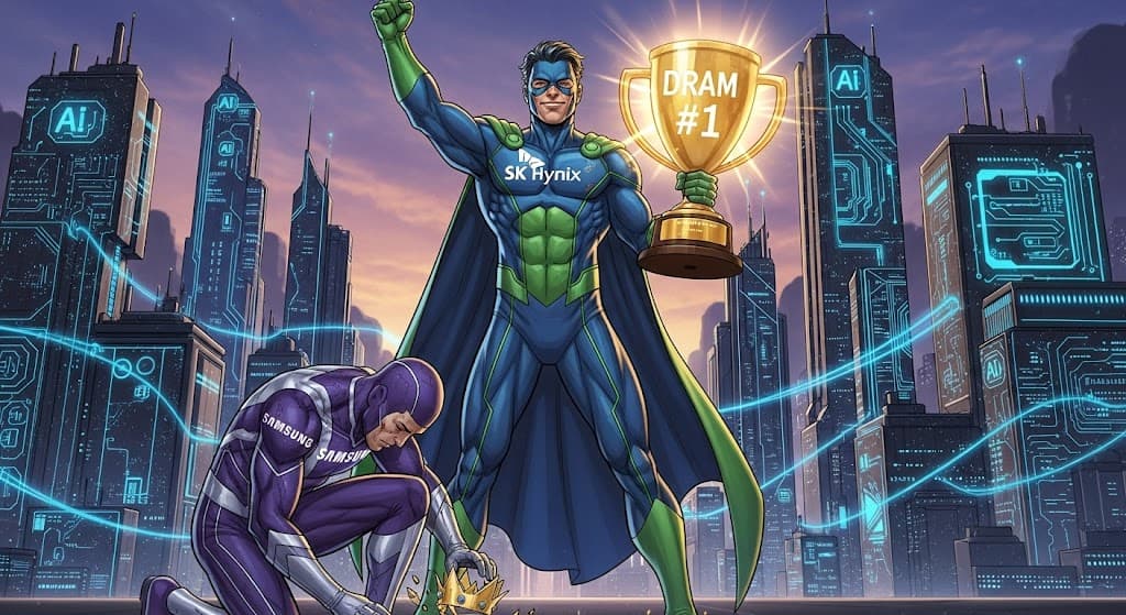 【2025年最新】サムスンDRAM覇権終了！SK Hynixが30年ぶりに首位奪取の衝撃