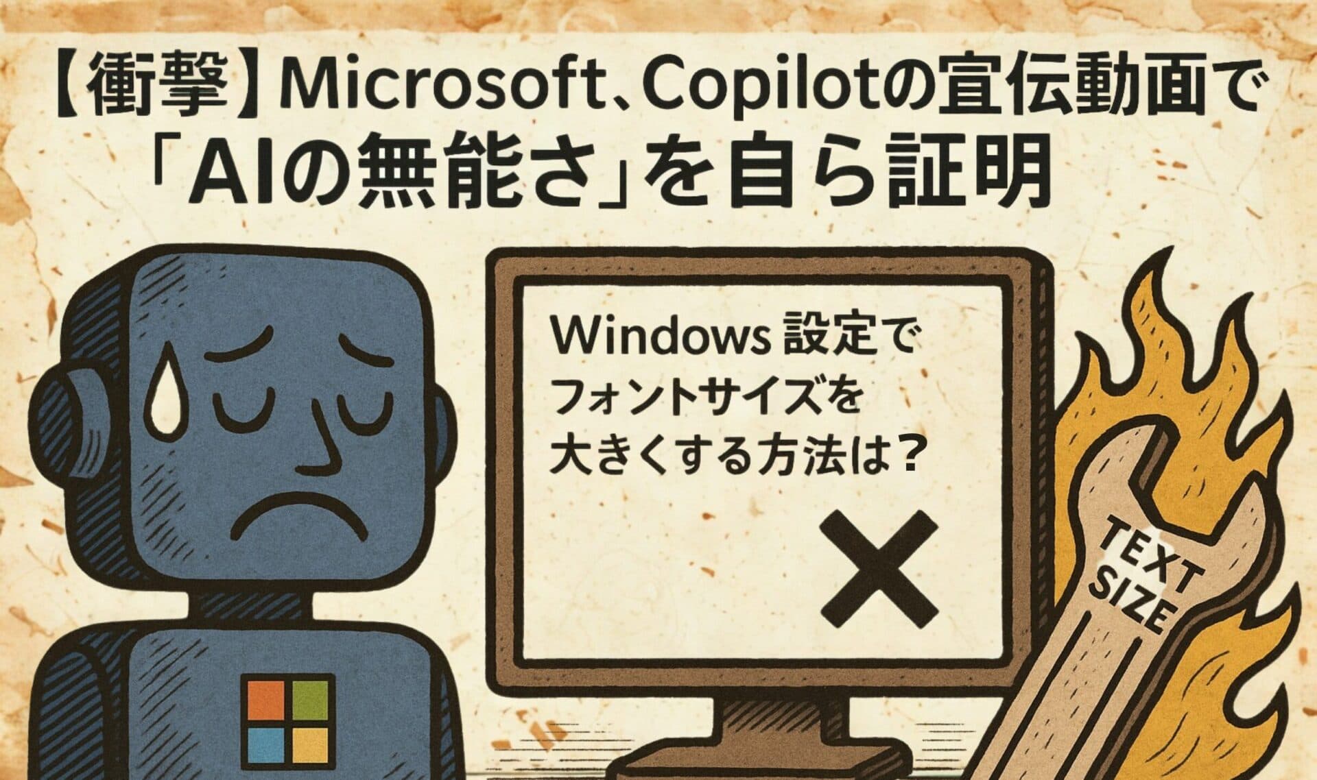 【衝撃】Microsoft、Copilotの宣伝動画で「AIの無能さ」を自ら証明。間違った回答、無視される提案