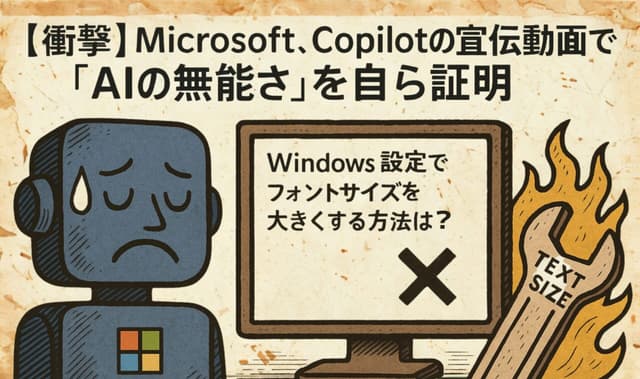 【衝撃】Microsoft、Copilotの宣伝動画で「AIの無能さ」を自ら証明。間違った回答、無視される提案