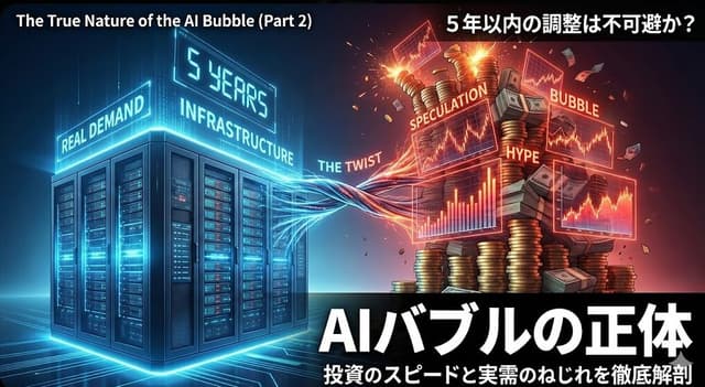 【特集】NVIDIA好調でも「AIバブル臭」が消えない理由を、数字と構造からえぐる。【第二弾】
