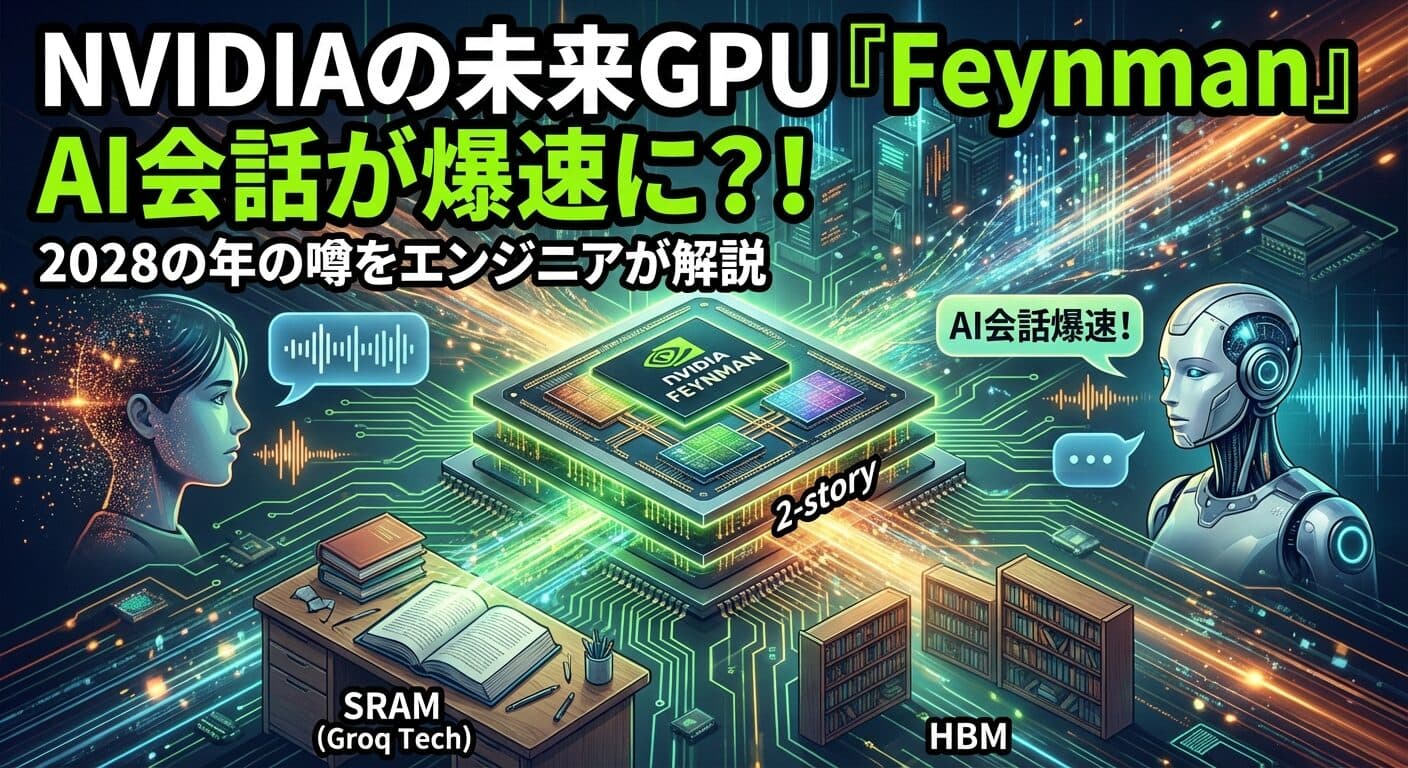 NVIDIAの未来のGPUは「AIの会話」が爆速になるかも？2028年の噂をエンジニアがわかりやすく解説