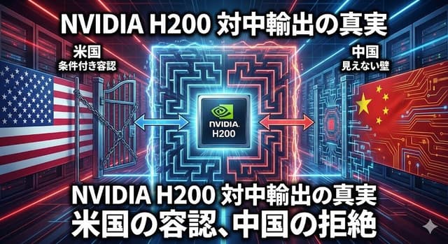 【ニュース】NVIDIA「H200」対中輸出について解説：米国の条件付き容認と中国側の「見えない壁」
