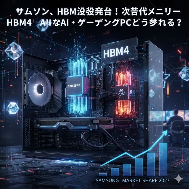 【ニュース】サムスンはHBM競争に復帰したと共同CEO、HBM4でかつての優位性を取り戻す構え：次世代メモリ覇権争いの技術的な展望を現役エンジニアが解説