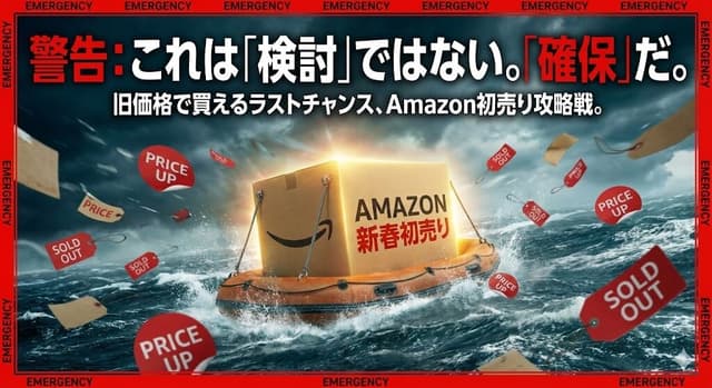 【2026年版】Amazon新春初売りは“最後の逃げ場”になるか？  – PCパーツ価格暴騰中！