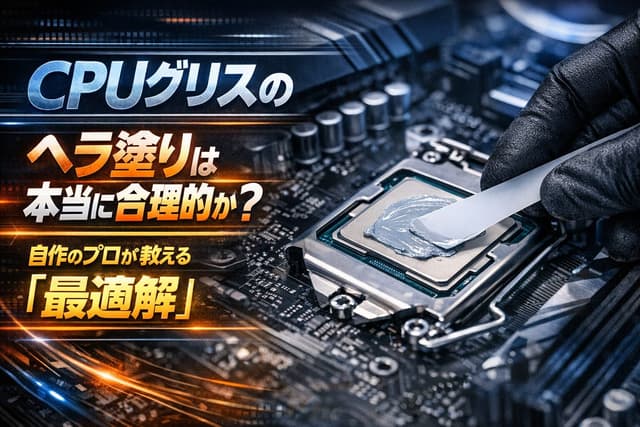 CPUグリスのヘラ塗りは本当に合理的か？自作のプロが教える「最適解」