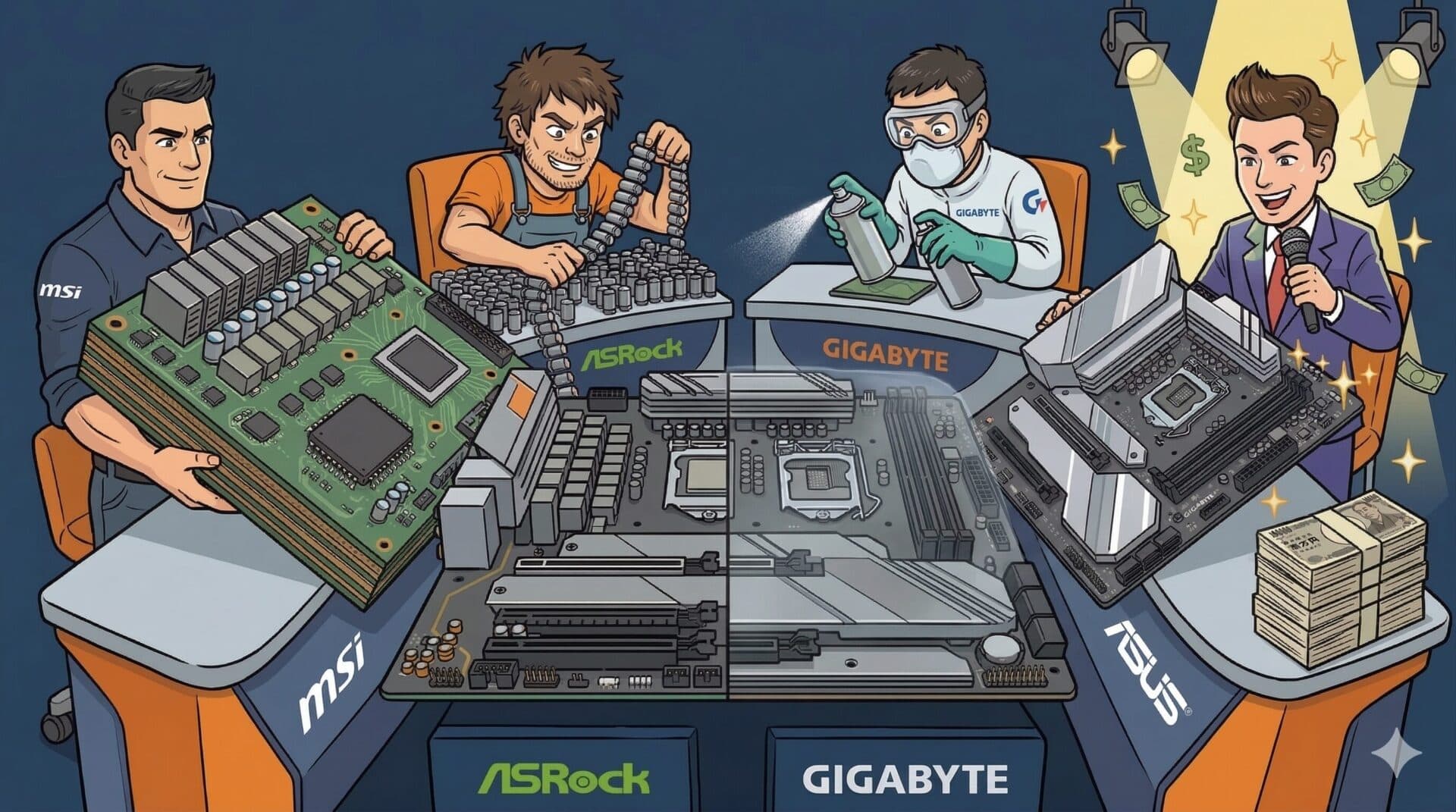 【2026年最新】主要マザーボードメーカー4社を徹底評価！「原価率」と基板設計から読み解く本当の耐久性