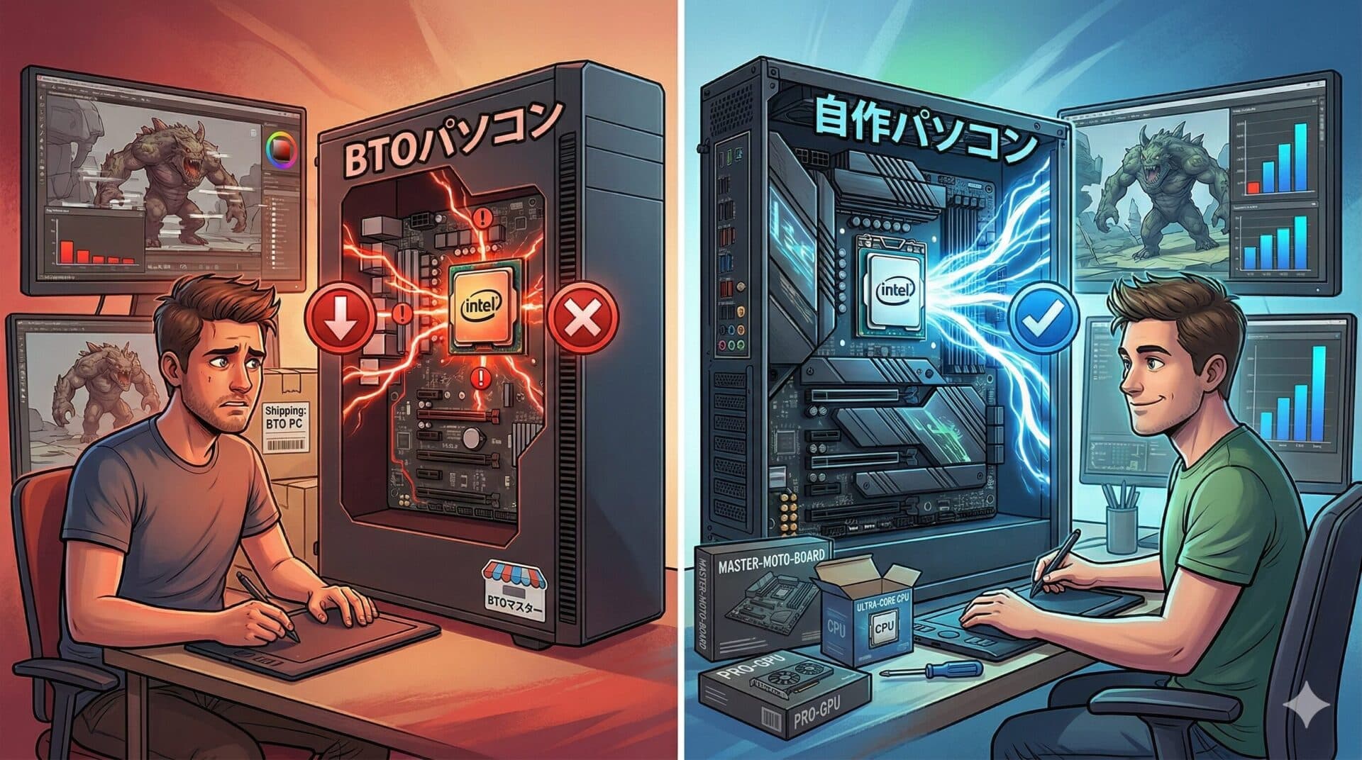 クリエイターほどPCは自作したほうがいいよって話