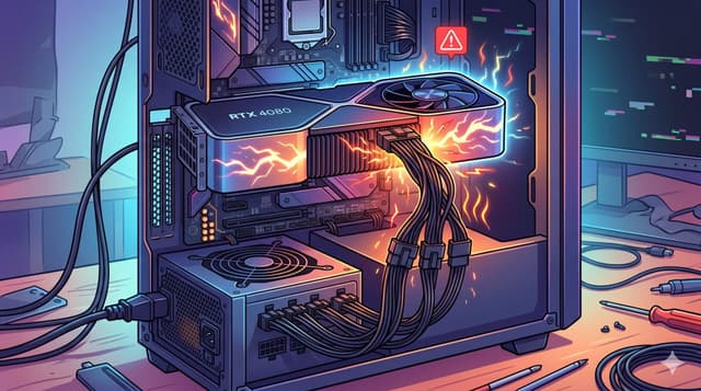 BTOパソコンあるある、12VHPWR（12V-2×6）16ピンコネクタが必要なグラボなのにATX 2.x電源使いがち