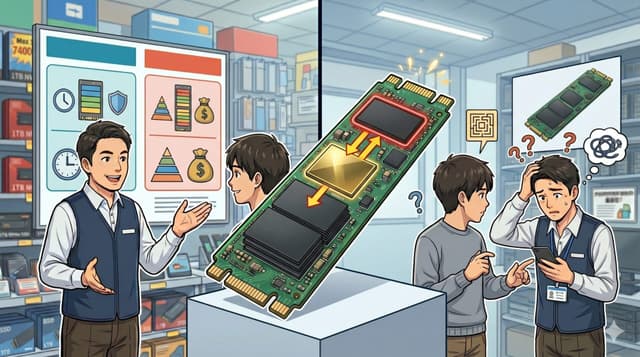 TLCとQLCの違いはわかってもDRAMキャッシュがわからないPCショップ店員が多い件について