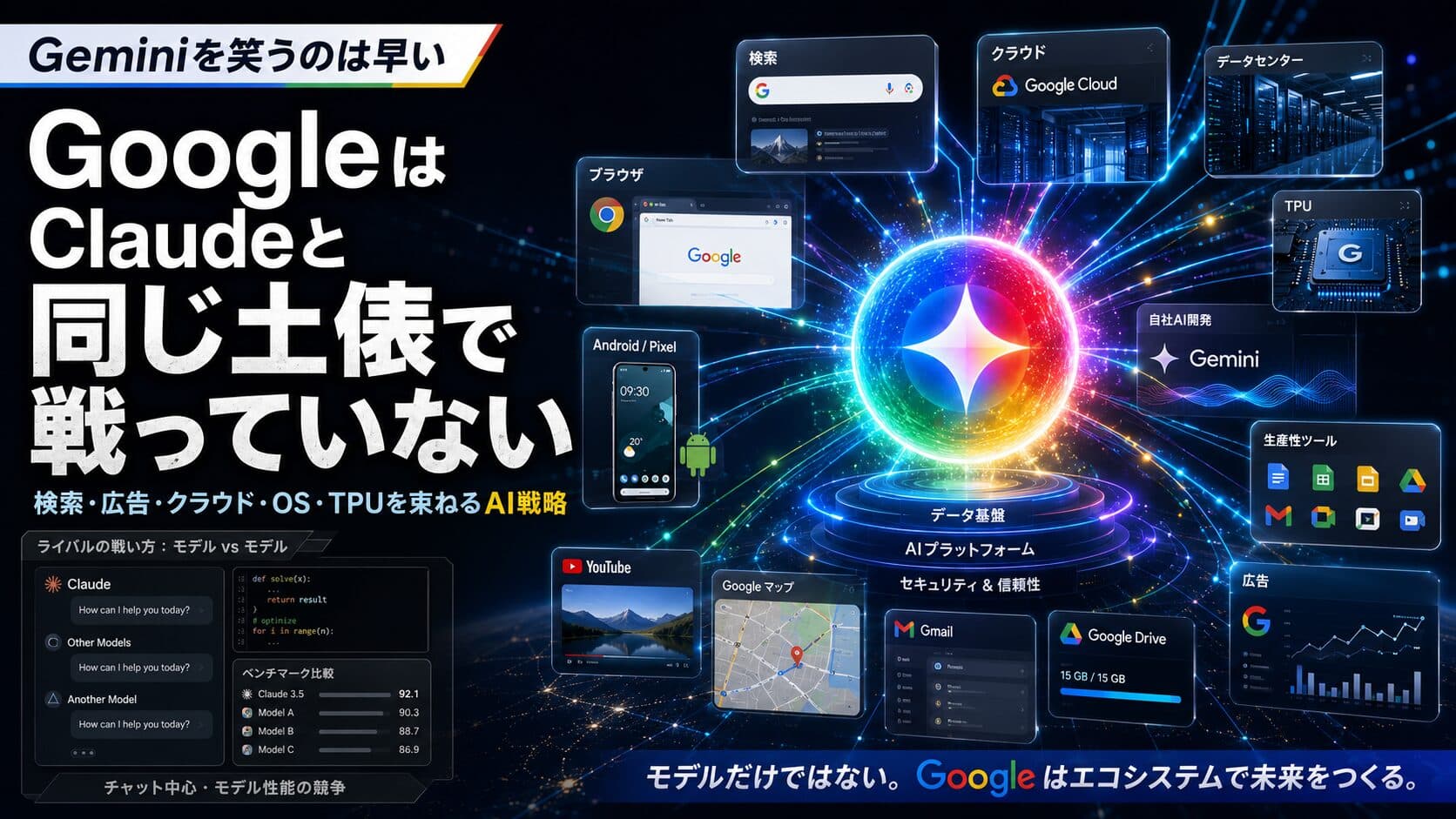 【Geminiを笑うのは早い】GoogleはClaudeと同じ土俵で戦っていない