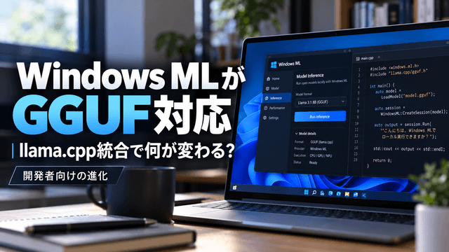 WindowsがGGUFに対応！Windows MLにllama.cpp統合、ローカルLLMはどう変わる？