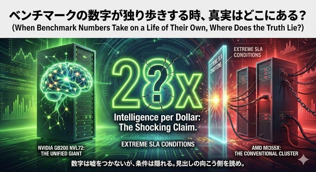 NVIDIA GB200 NVL72とAMD MI355X:「28倍の性能差」という数字の裏側にある真実