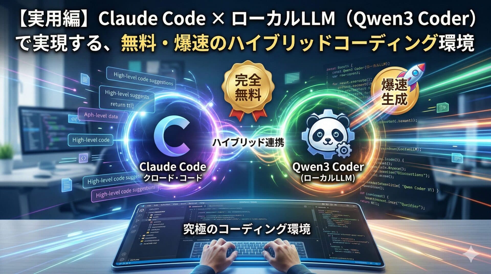 【実用編】Claude Code × ローカルLLM(Qwen3.5 35B A3B)で実現する、無料・爆速のハイブリッドコーディング環境